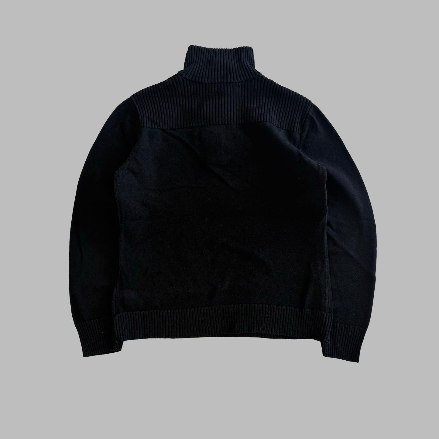 Y2K Polo Ralph Lauren Ribbed Mock Neck Sweater - M