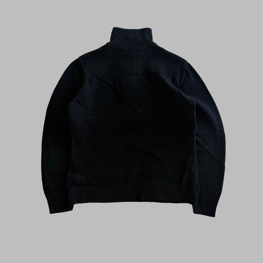 Y2K Polo Ralph Lauren Ribbed Mock Neck Sweater - M