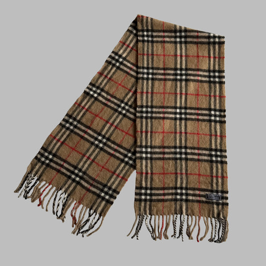 90s Burberry Nova Check Scarf