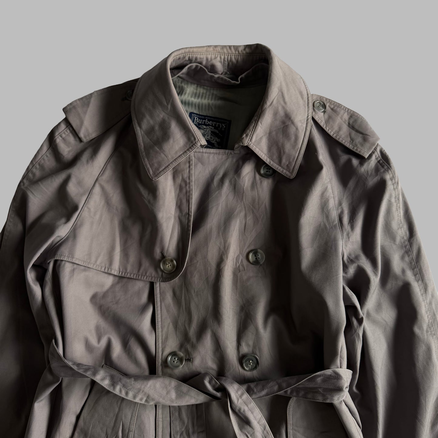 90s Burberry Double Breasted Trench Coat - M