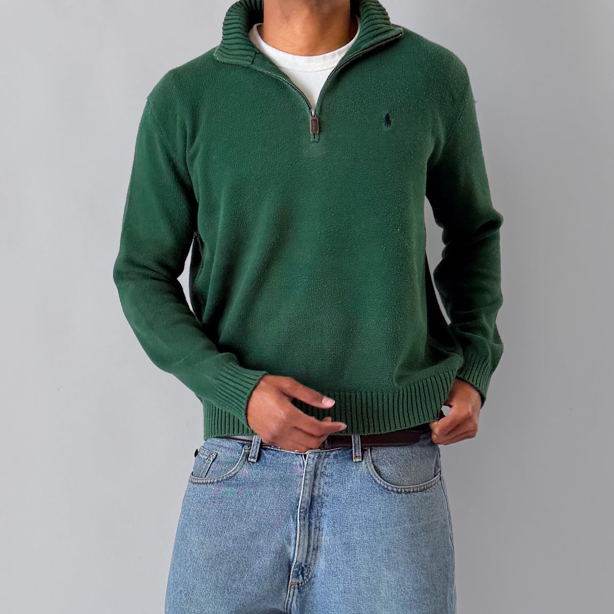 90s Polo Ralph Lauren Quarter Zip - L