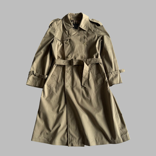 90s Burberry Double Breasted Trench Coat - M