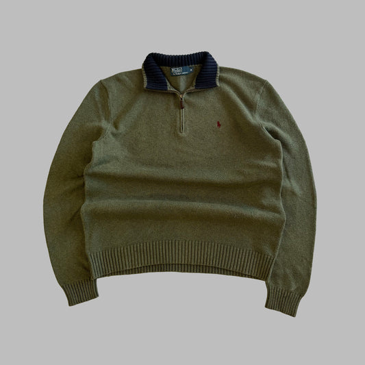90s Polo Ralph Lauren Quarter Zip - M