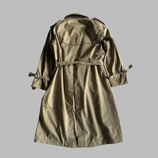 90s Burberry Double Breasted Trench Coat - M