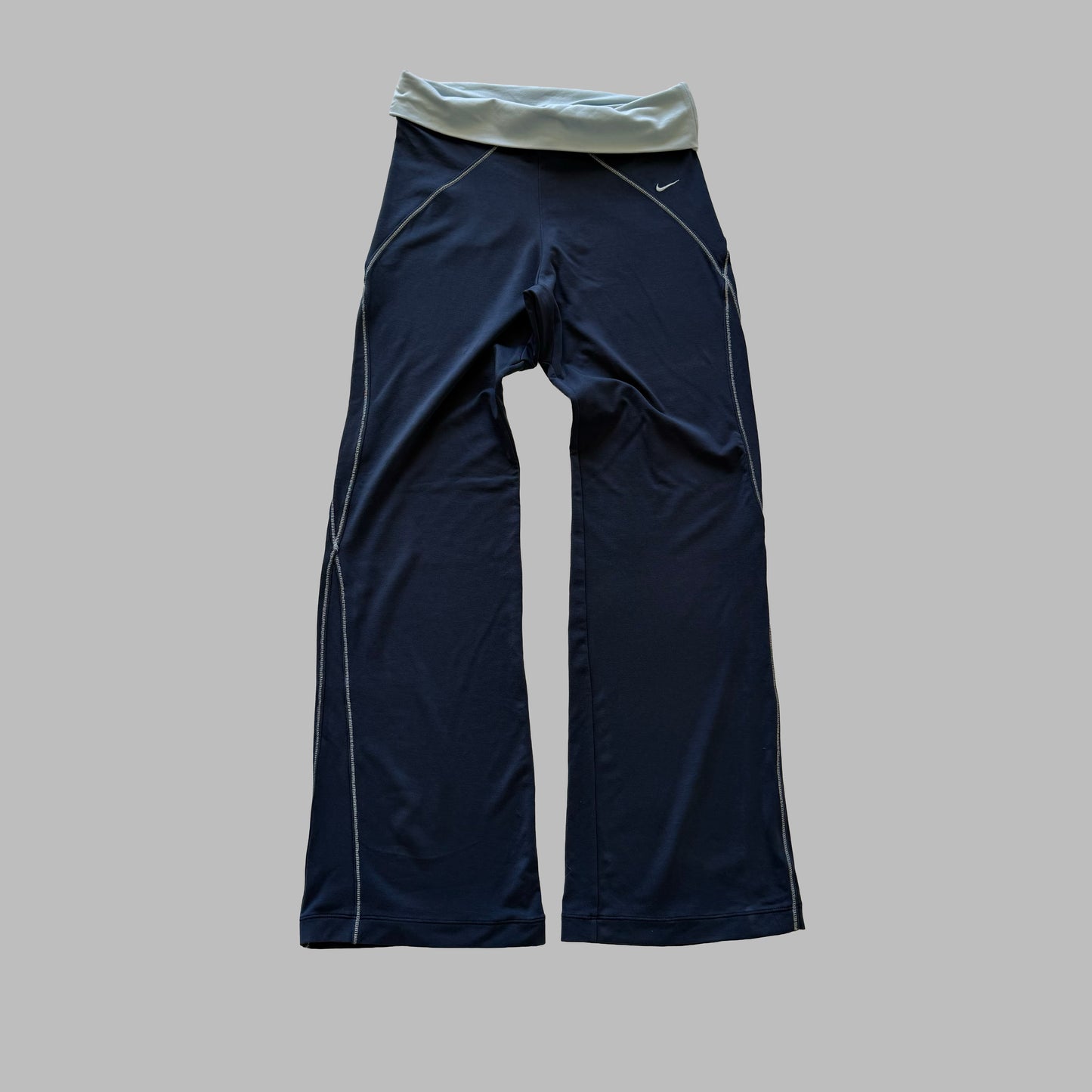 Y2K Nike Fold-over Flared Activewear Pants - S