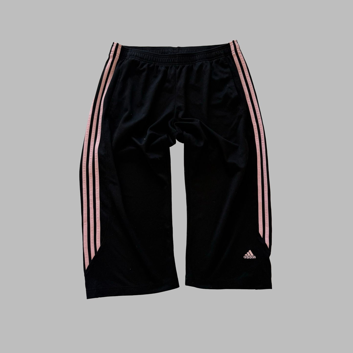 Y2K Adidas Three Stripe Capris - L