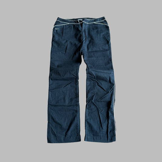 Y2K Nike Striped Baggy Track Pants - XS