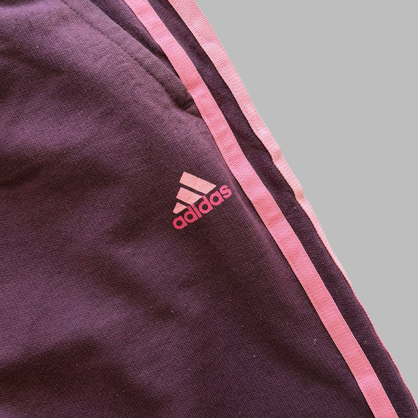 Y2K Adidas Three Stripe Flared Track Pants - S