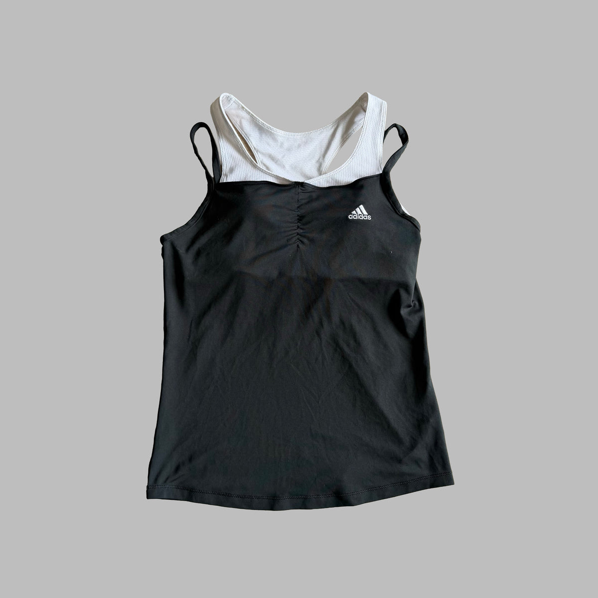 Y2K Adidas Layered Activewear Tank - XS