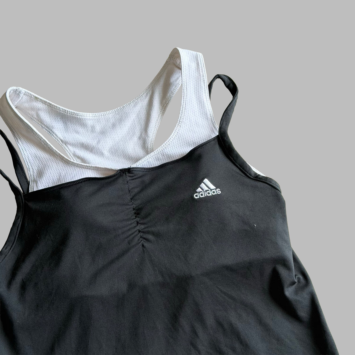 Y2K Adidas Layered Activewear Tank - XS
