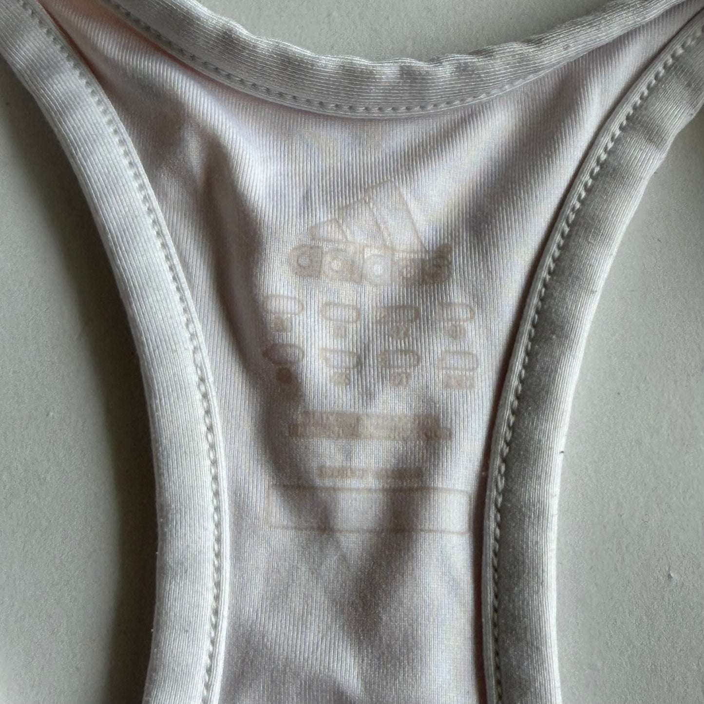 Y2K Adidas Three Stripe Activewear Racer Back Tank - M