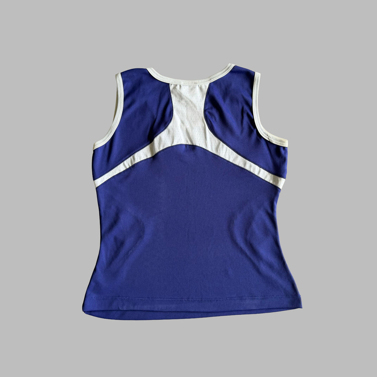 Y2K Nike Centre Swoosh Panelled Activewear Tank - S
