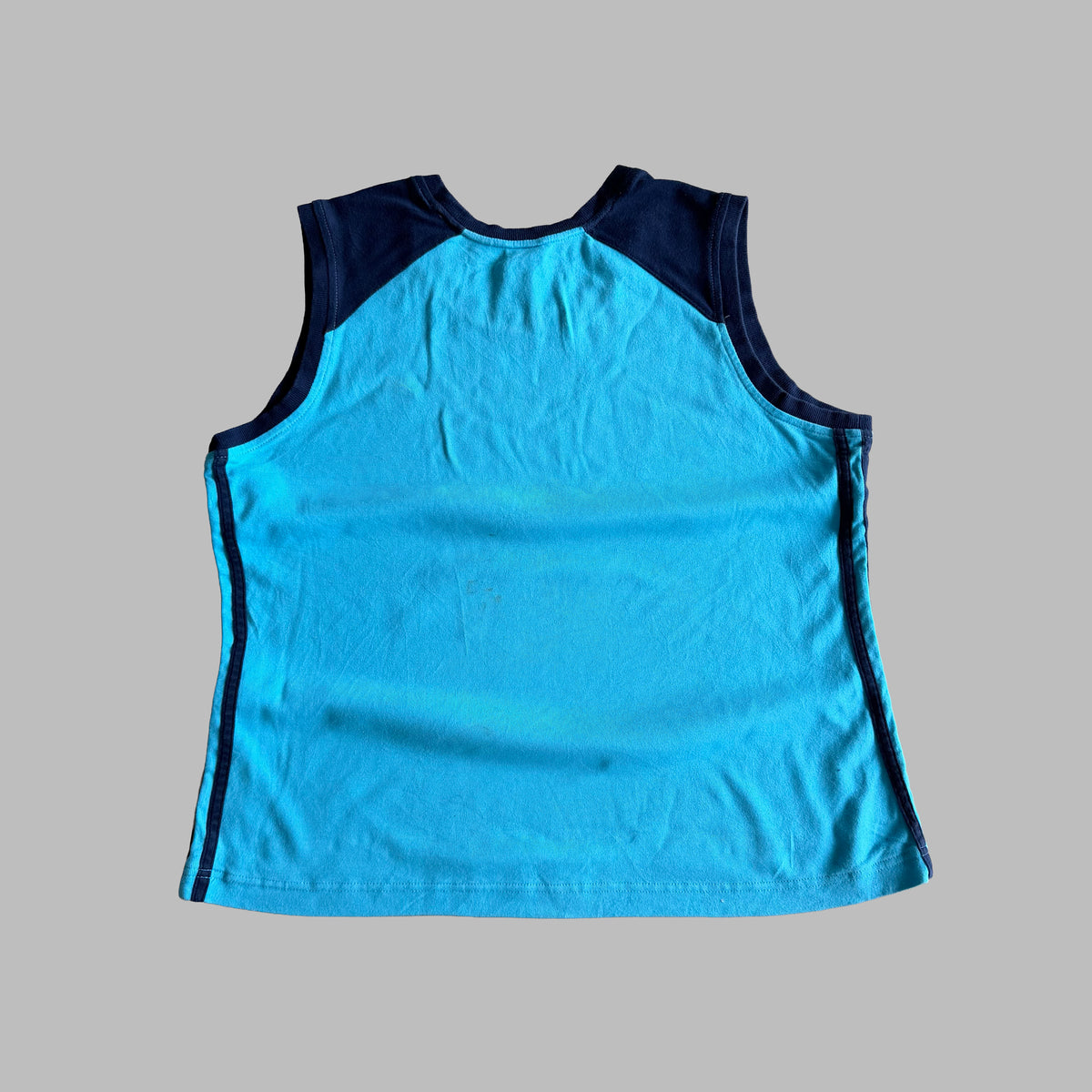 Y2K Adidas Three Stripe Activewear Tank - XL