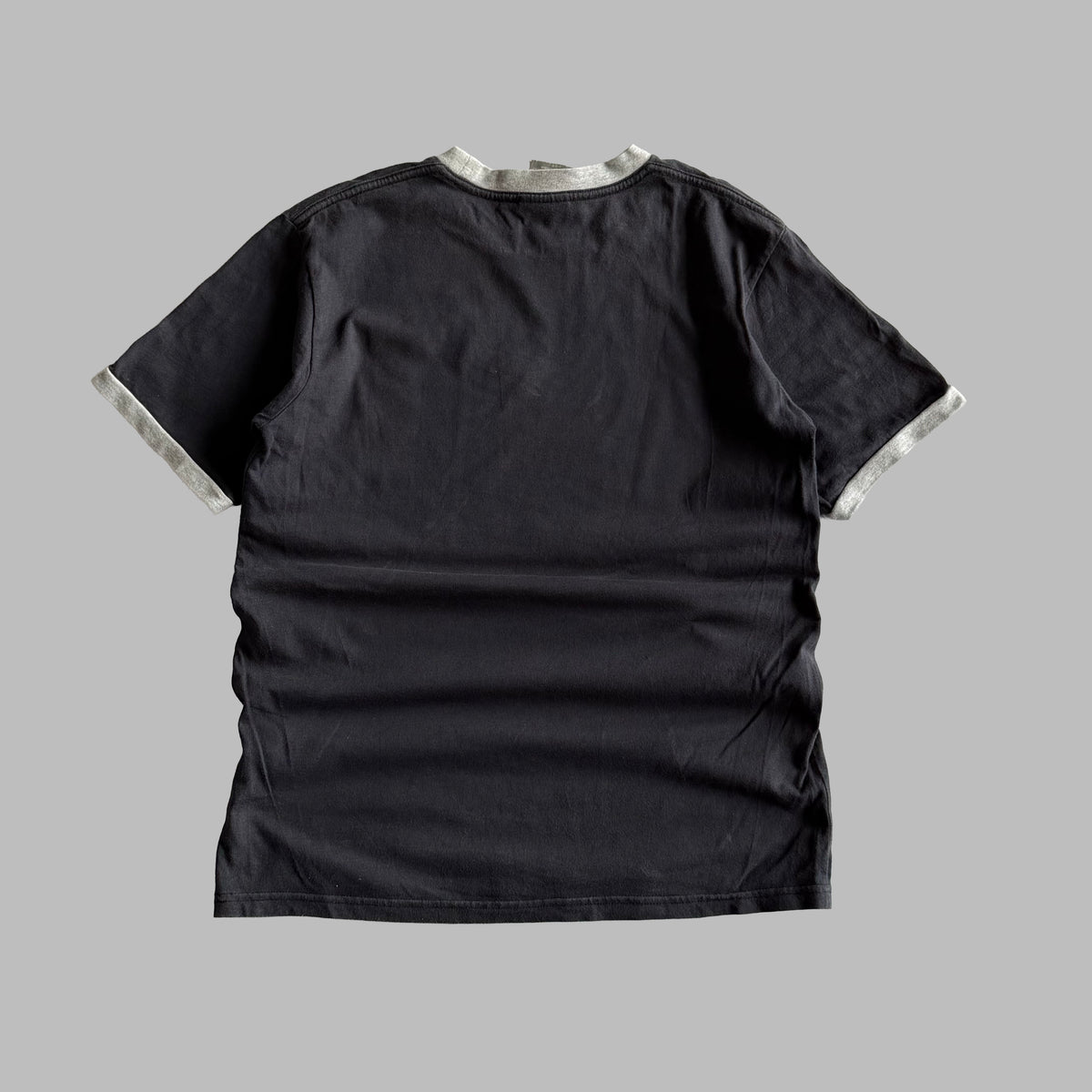 Y2K Nike Centre Swoosh Ringer Tee - L