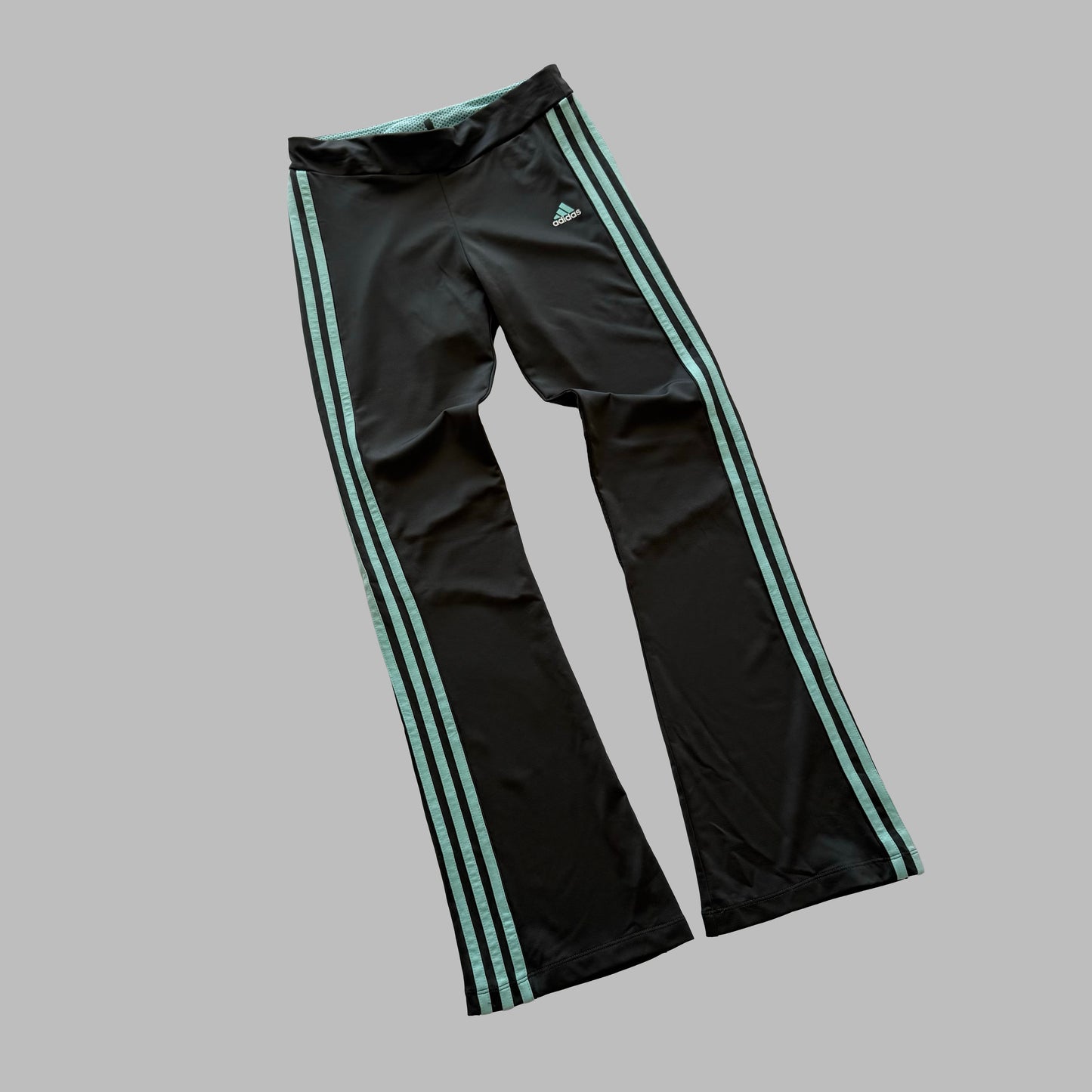 Y2K Deadstock Adidas Three Stripe Activewear Pants -S
