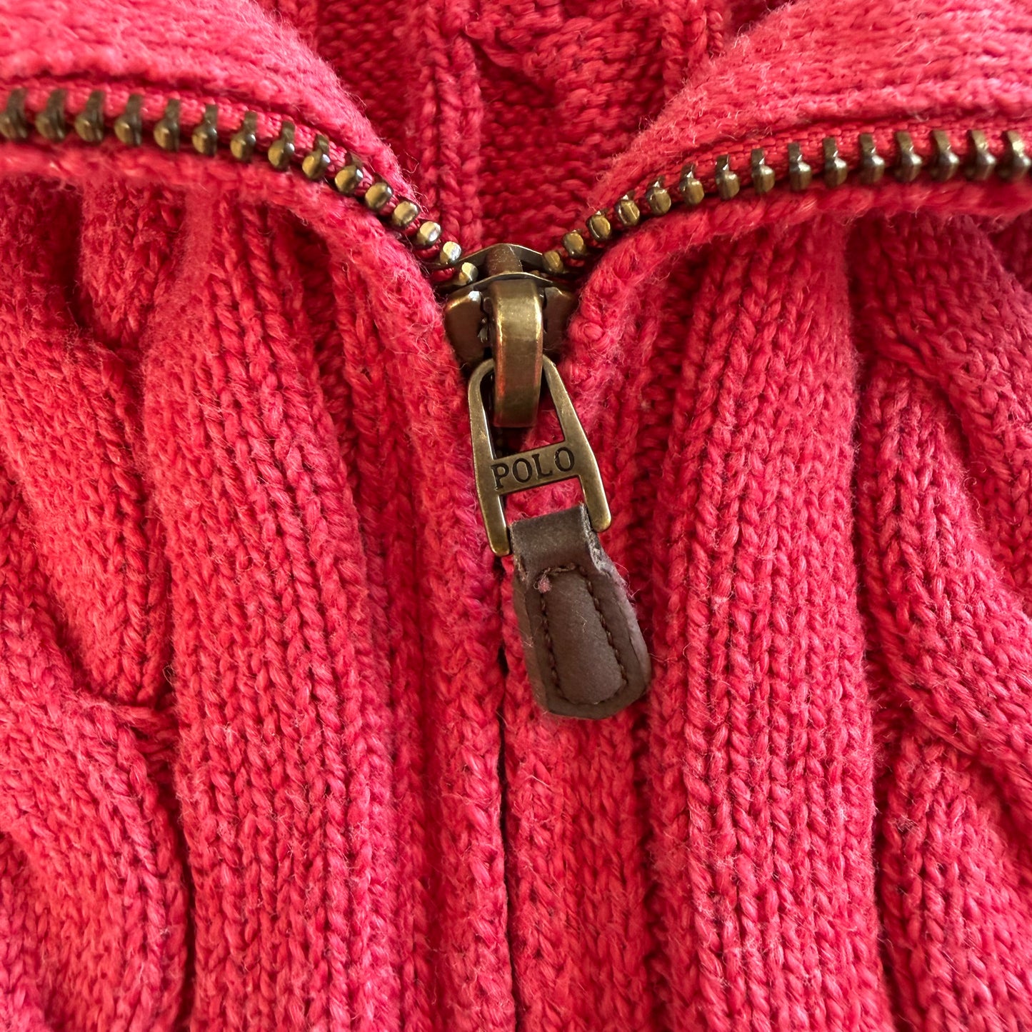 Polo Ralph Lauren Cable Knit Quarter Zip - L