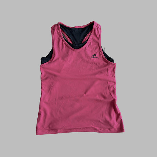 Y2K Adidas Racerback Activewear Tank - L