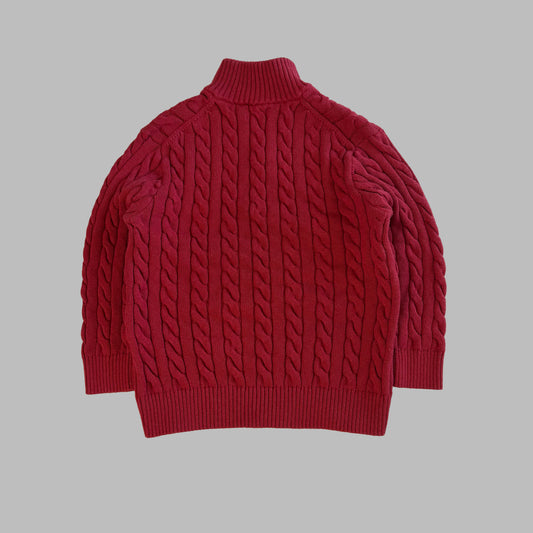 Polo Ralph Lauren Cable Knit Quarter Zip - L