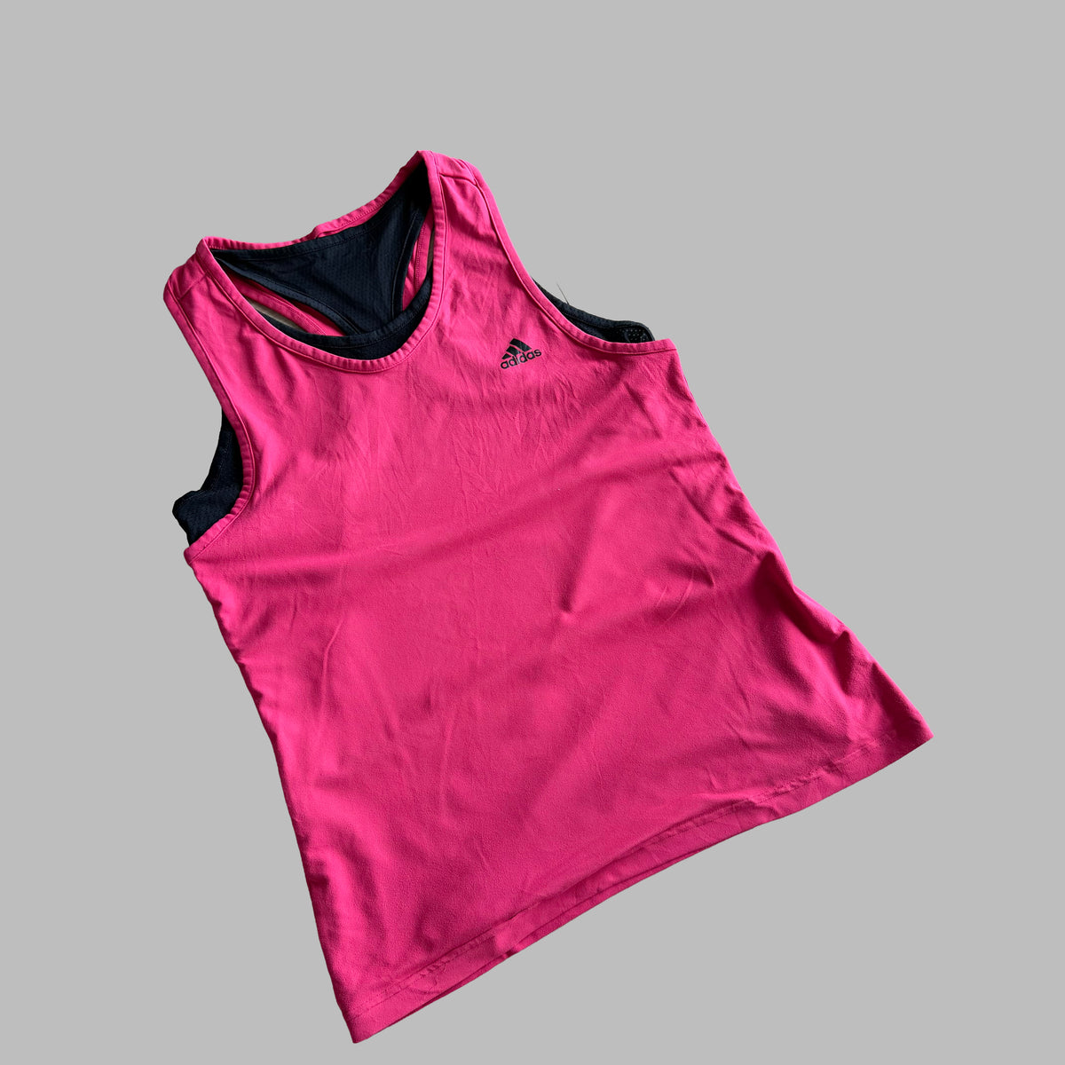 Y2K Adidas Racerback Activewear Tank - L