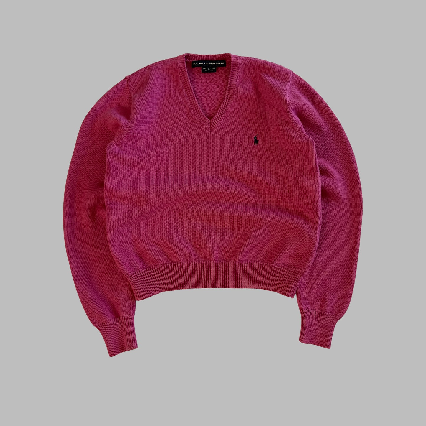 Y2K Polo Ralph Lauren V-neck Sweater - S