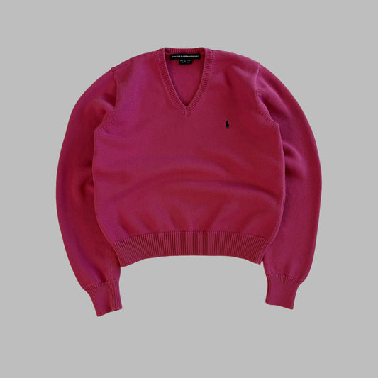 Y2K Polo Ralph Lauren V-neck Sweater - S