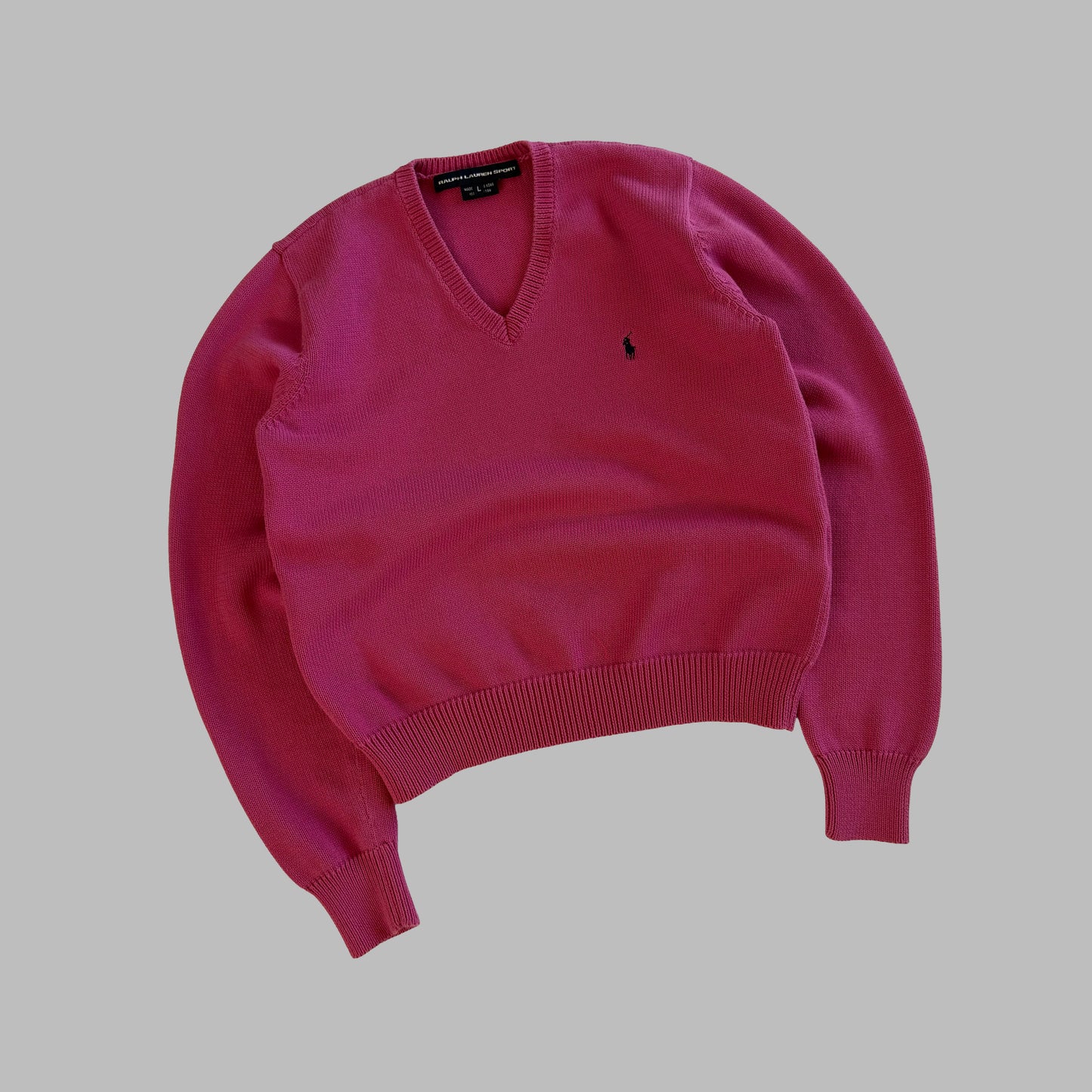 Y2K Polo Ralph Lauren V-neck Sweater - S