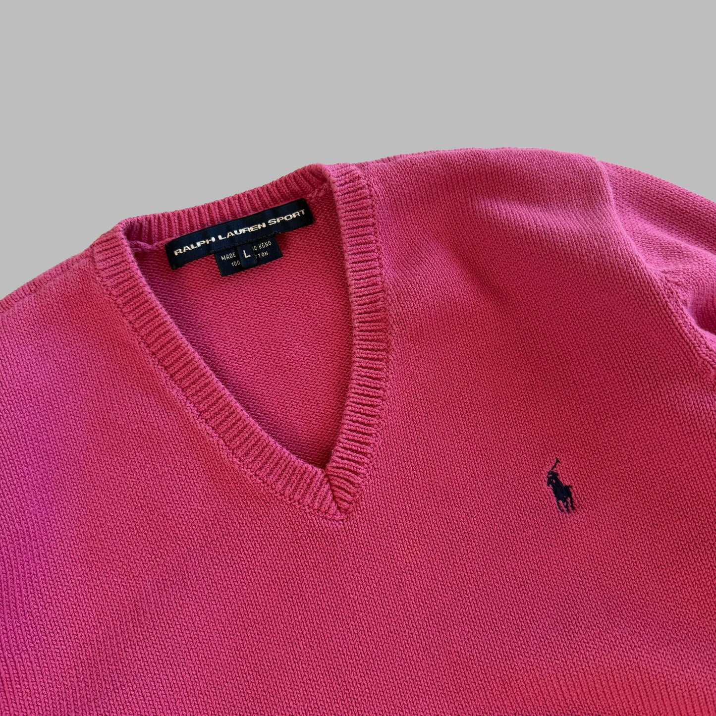Y2K Polo Ralph Lauren V-neck Sweater - S