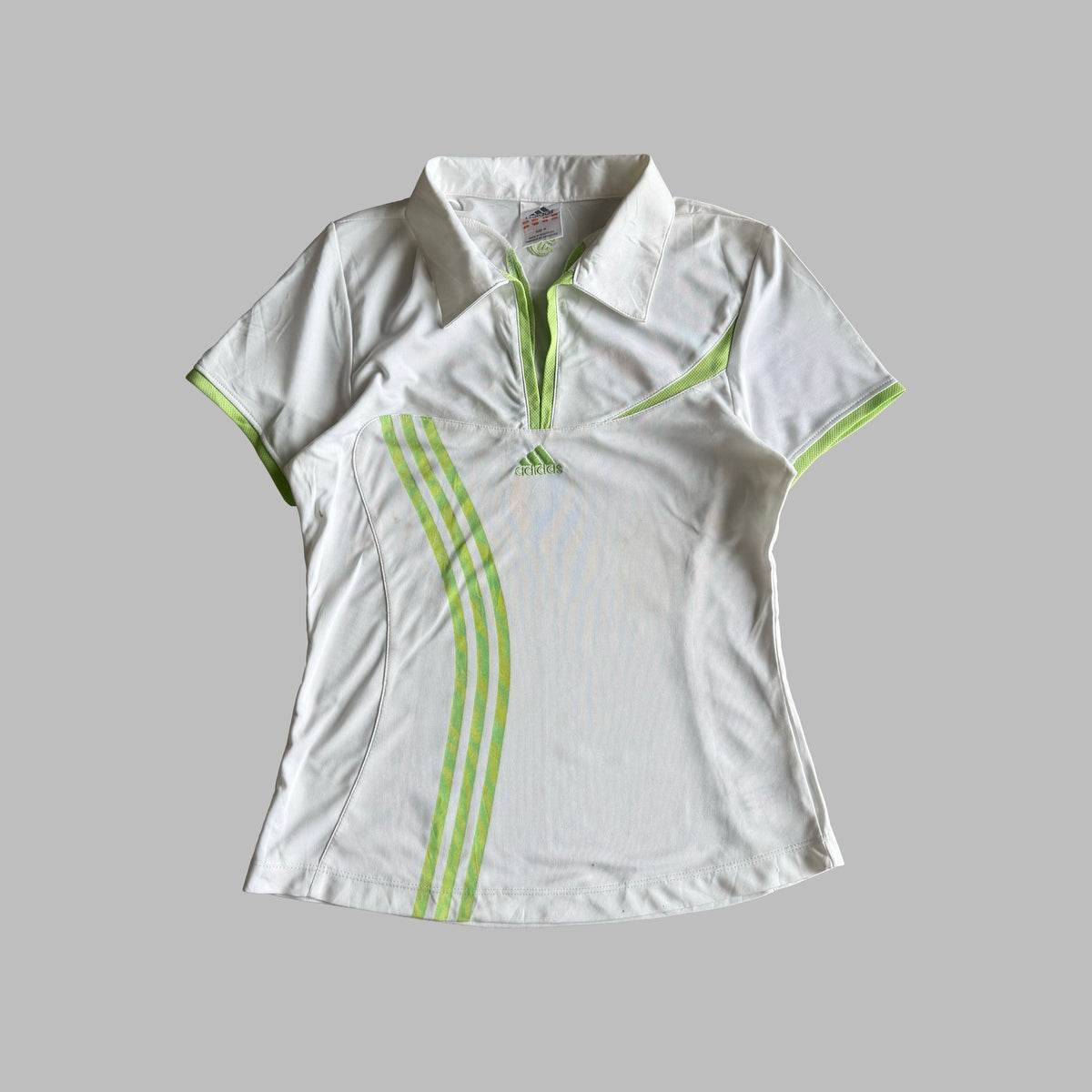 Y2K Adidas Activewear Polo Top - M