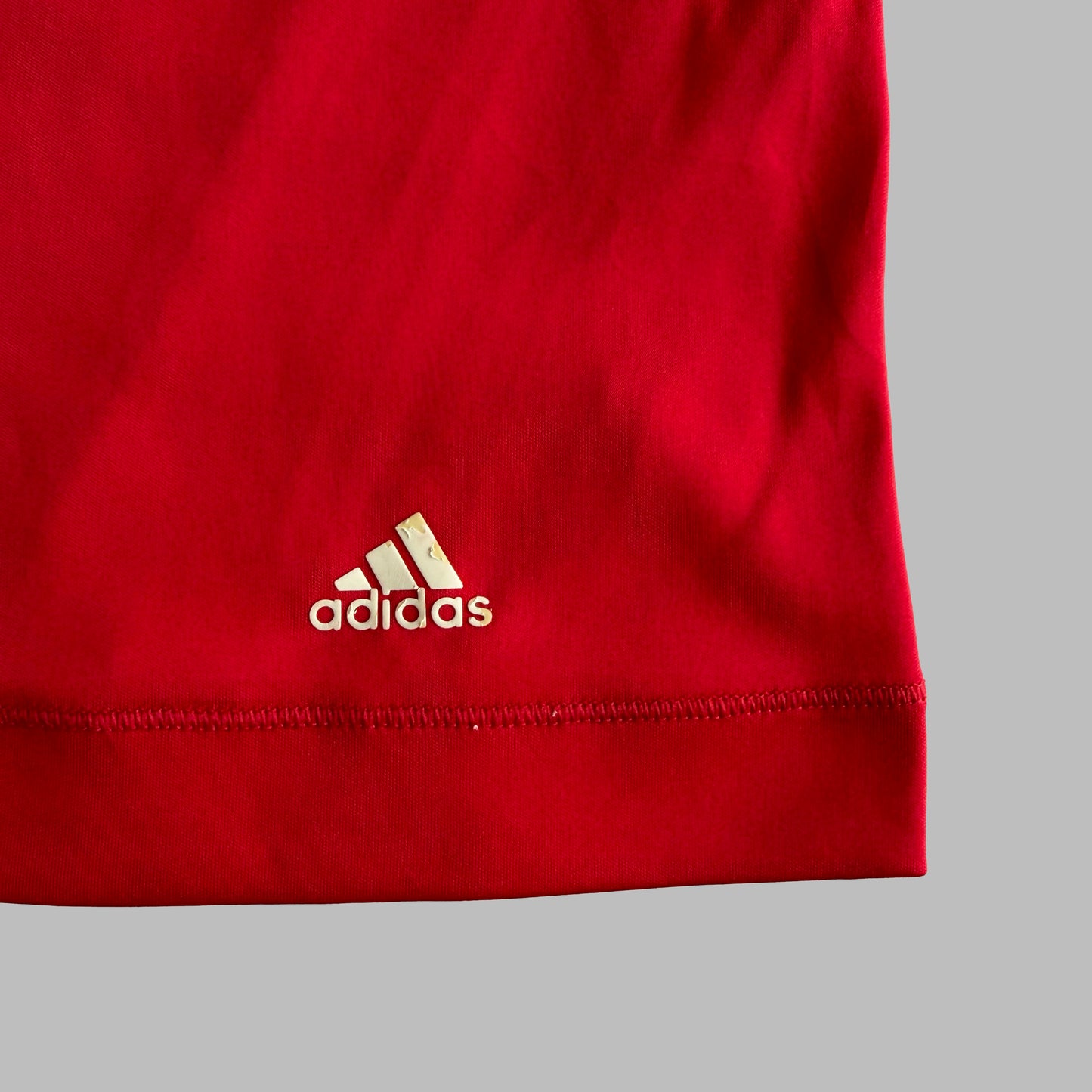 Y2K Adidas Three Stripe Activewear Top - S/M