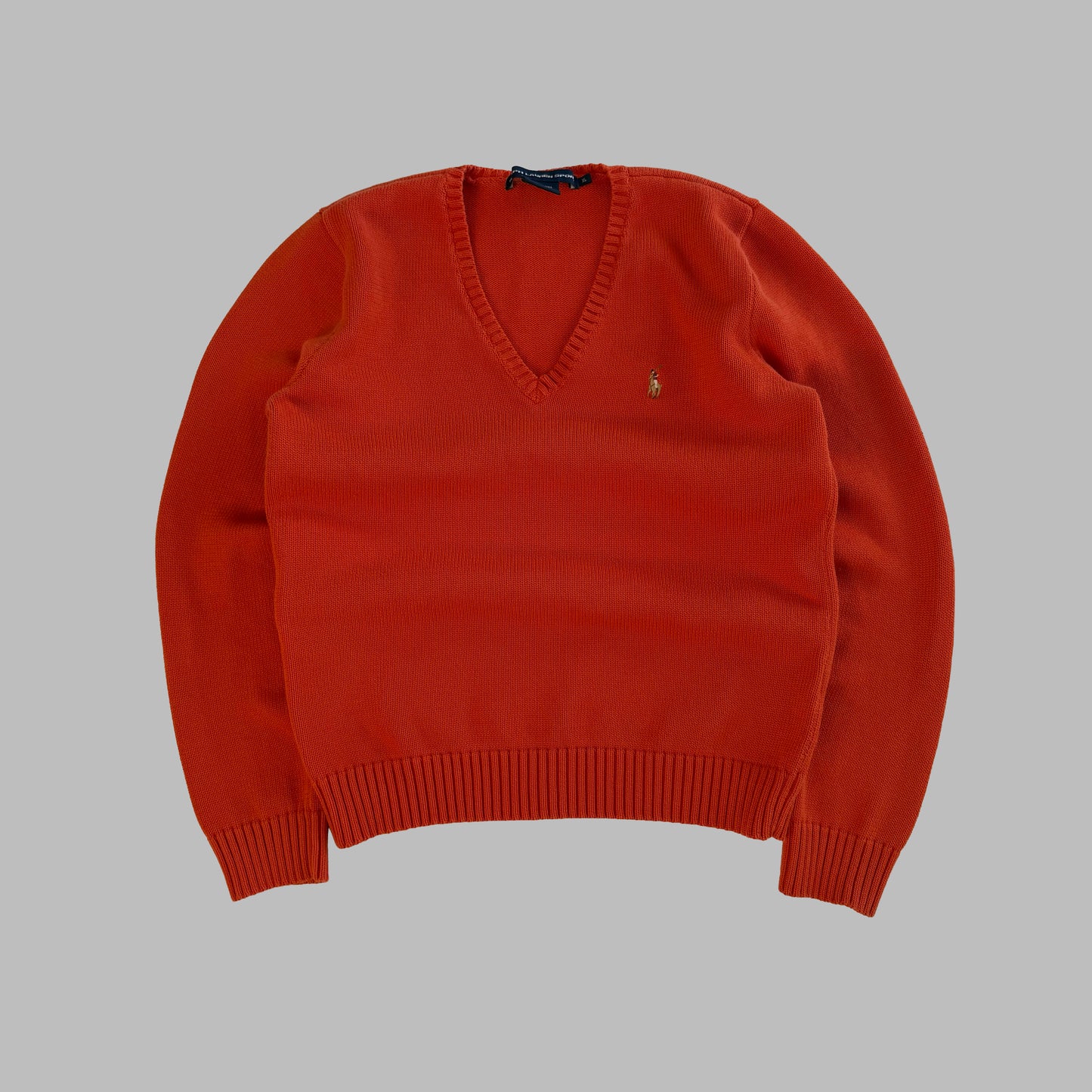 Y2K Polo Ralph Lauren V-neck Sweater - M