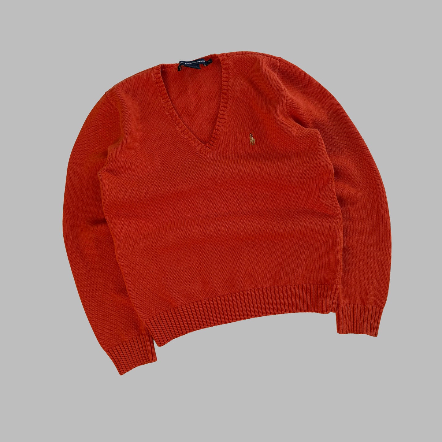 Y2K Polo Ralph Lauren V-neck Sweater - M