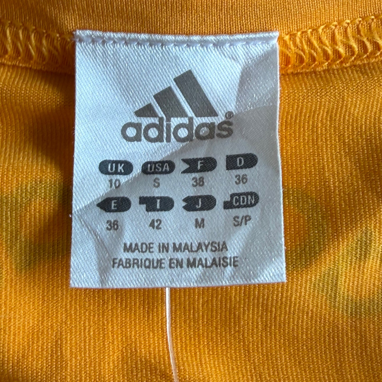 Y2K Dead Stock Adidas Three Stripe Fitted Activewear Tee - M