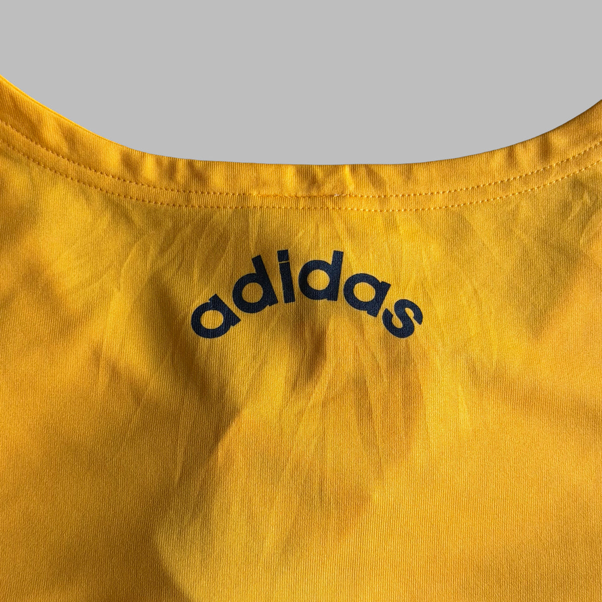 Y2K Dead Stock Adidas Three Stripe Fitted Activewear Tee - M
