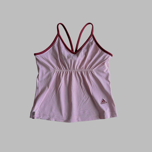 Y2K Adidas Ruched Front Activewear Top - S/M