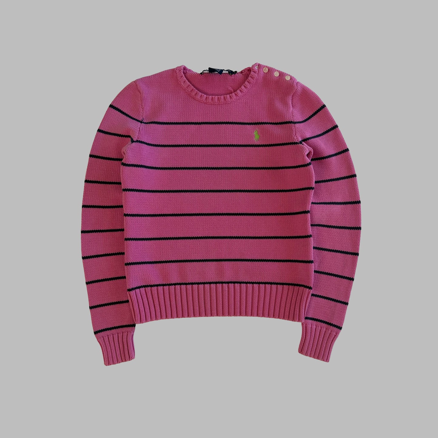 Y2K Polo Ralph Lauren Striped Heavy Knit - S