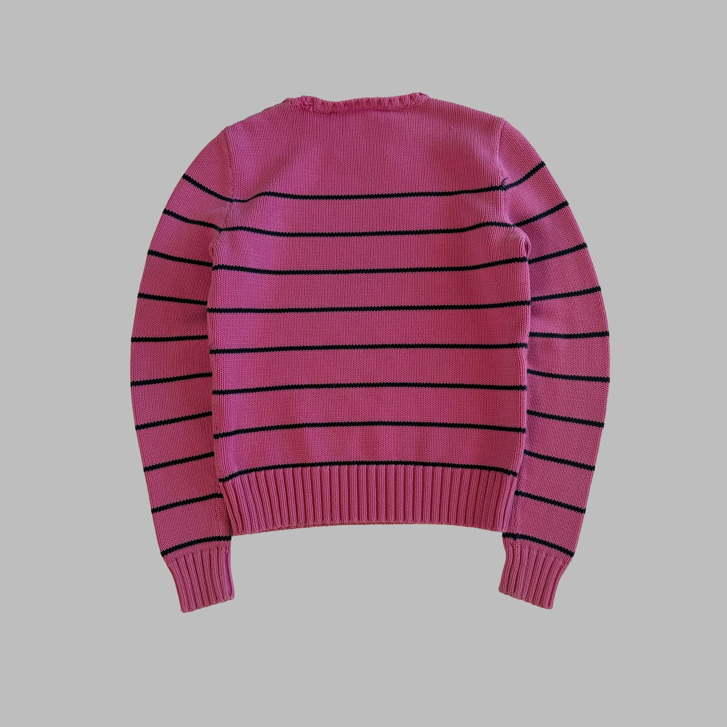 Y2K Polo Ralph Lauren Striped Heavy Knit - S