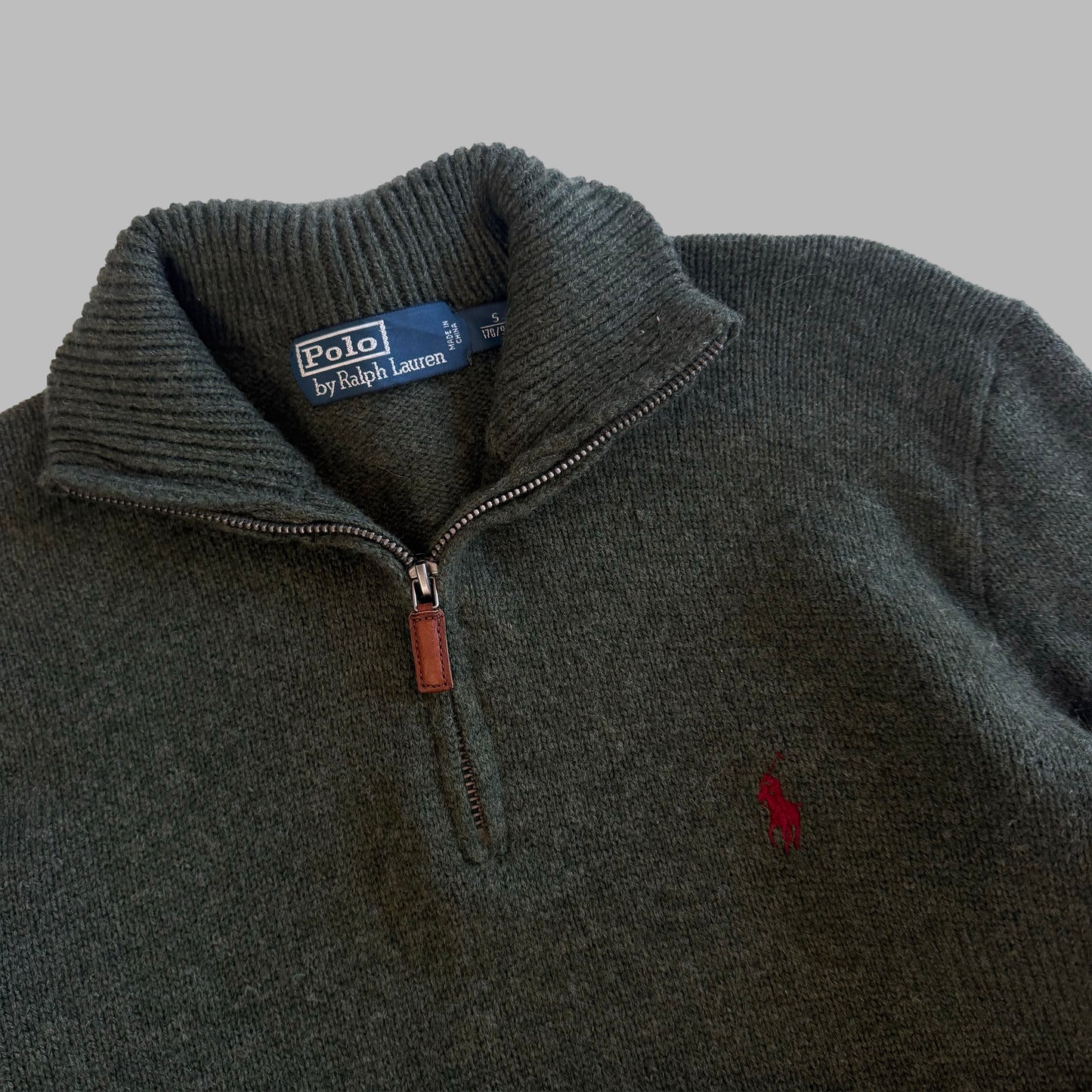 90s Polo Ralph Lauren Lambswool Quarter Zip - S