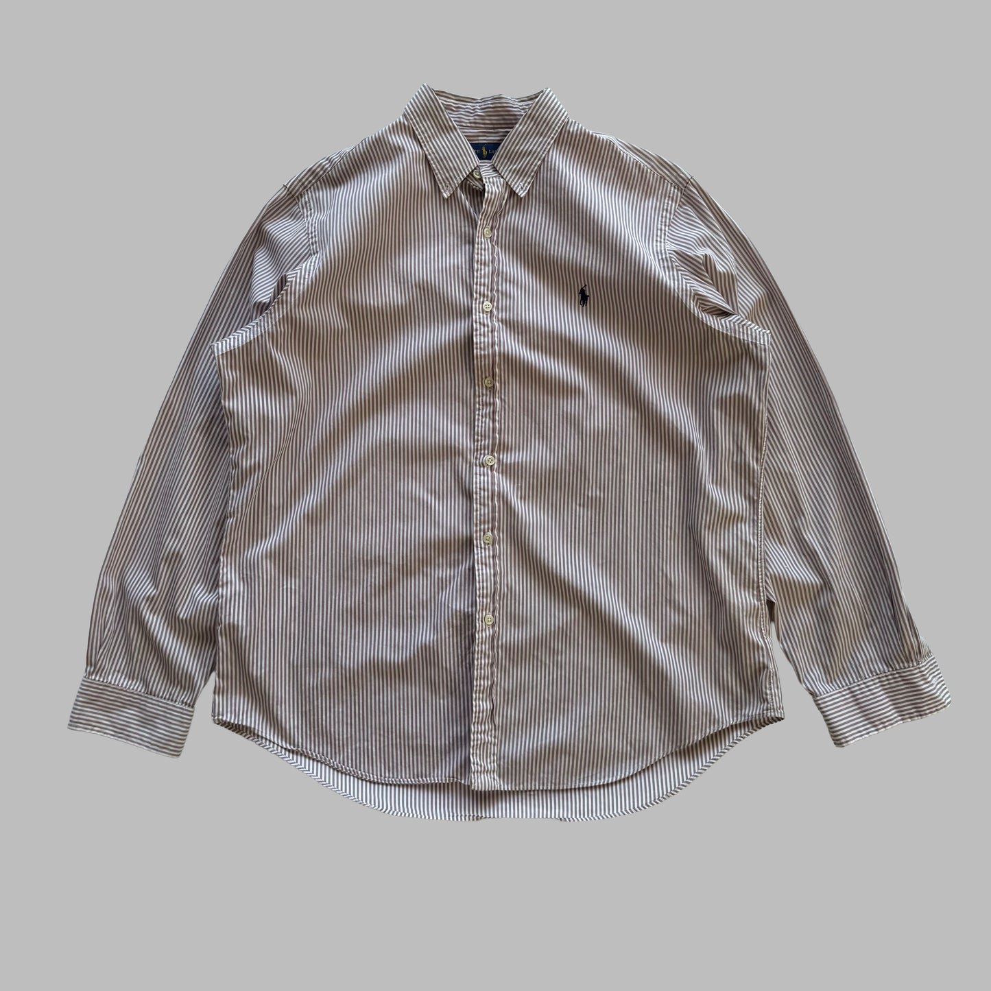 Ralph Lauren Striped Button Up Shirt - XL