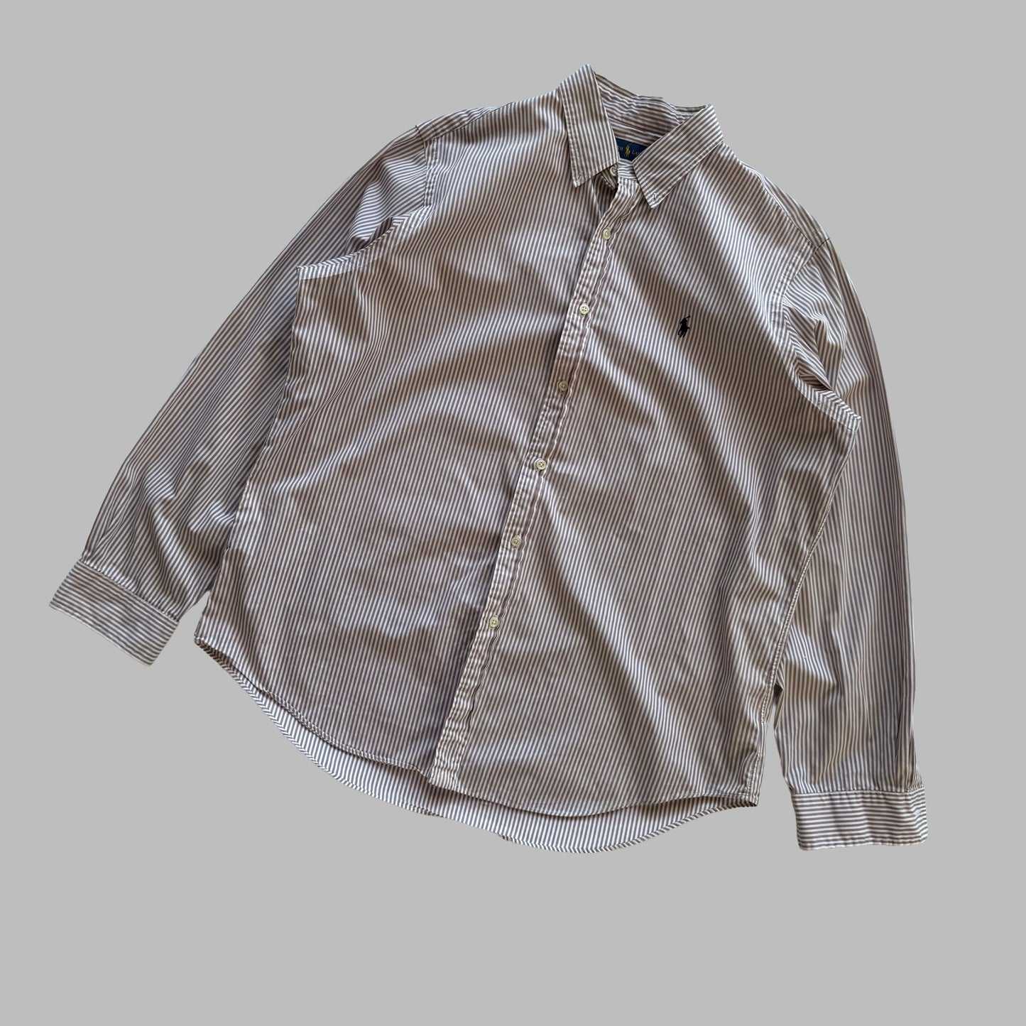 Ralph Lauren Striped Button Up Shirt - XL