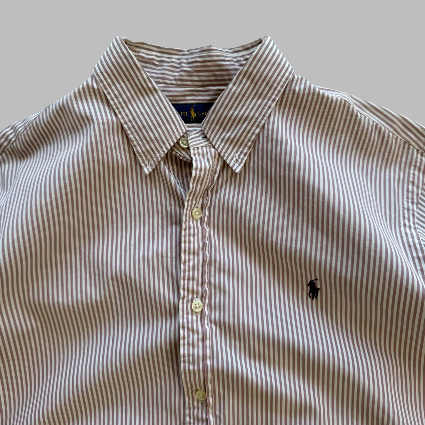 Ralph Lauren Striped Button Up Shirt - XL