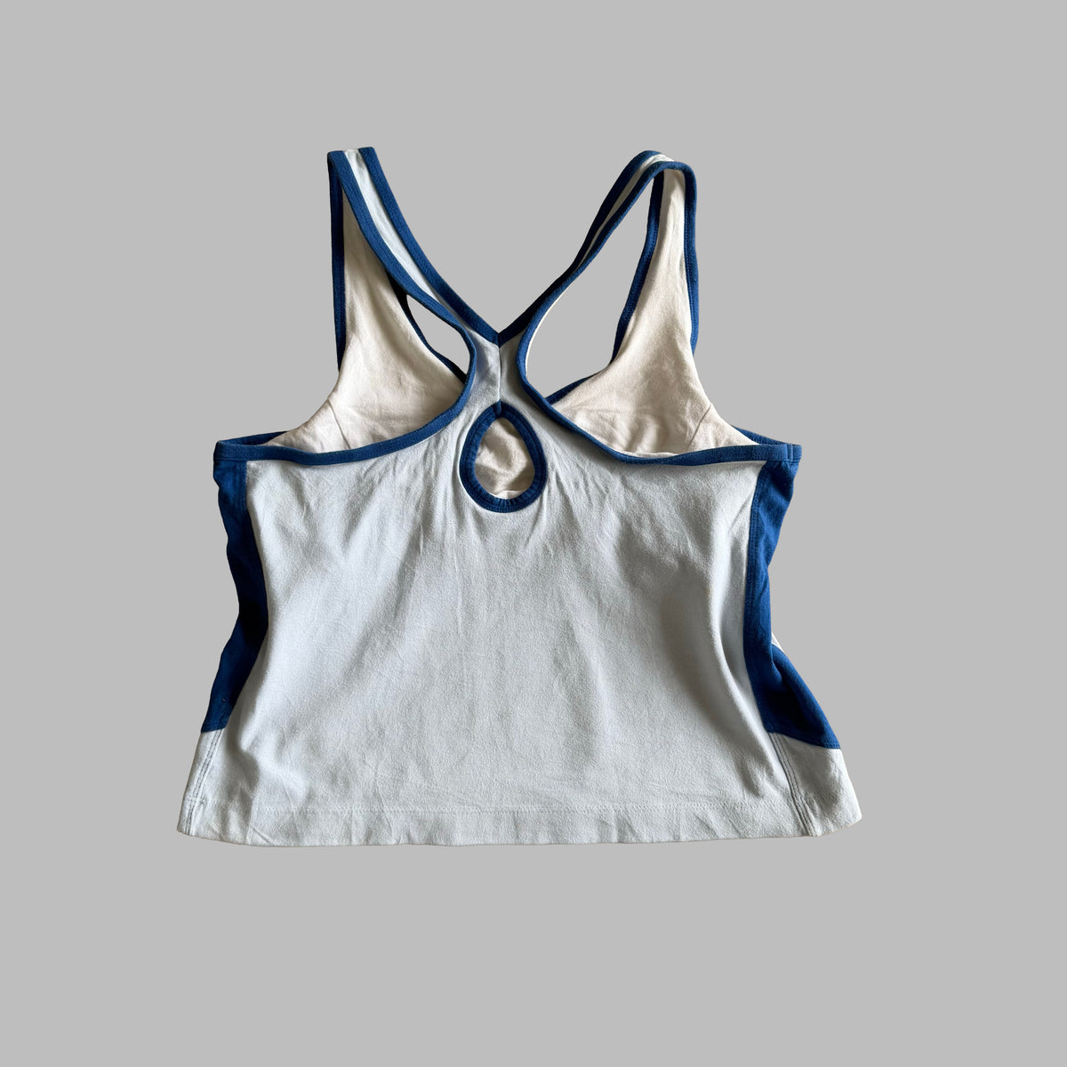 Y2K Nike Patterned Racerback Activewear Tank - L