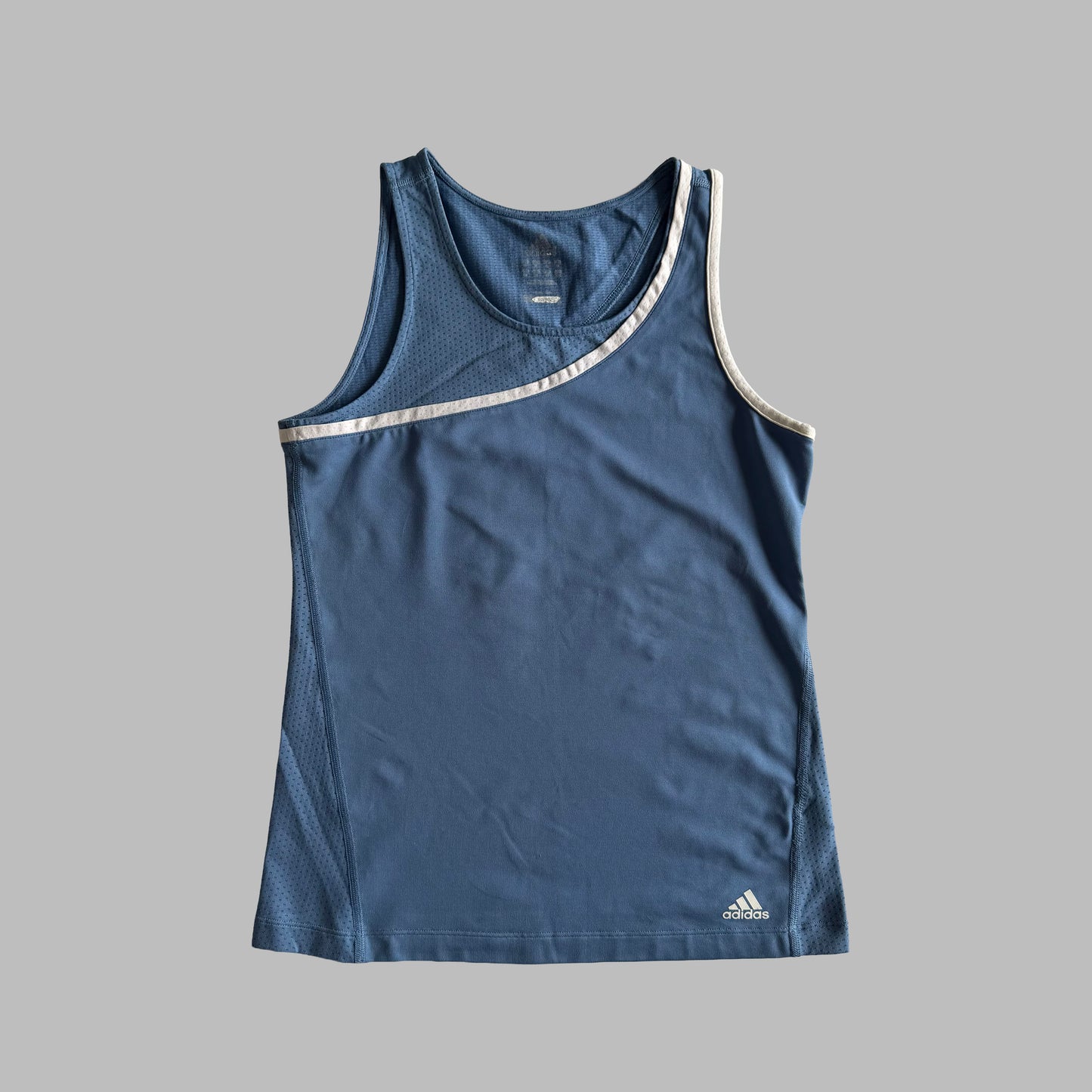 Y2K Adidas Mesh Panelled Activewear Top - M/L