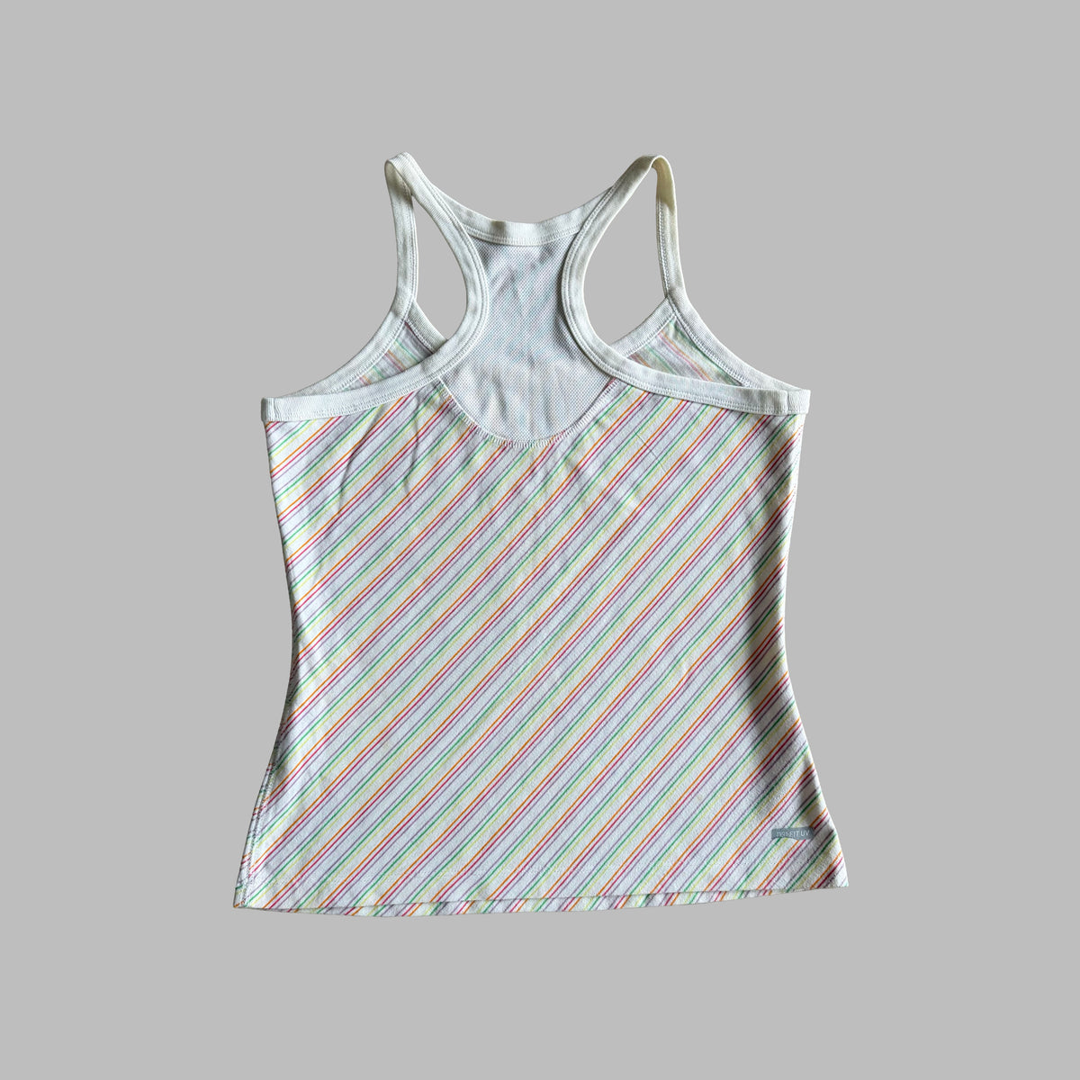 Y2K Nike Striped Racerback Activewear Tank - M