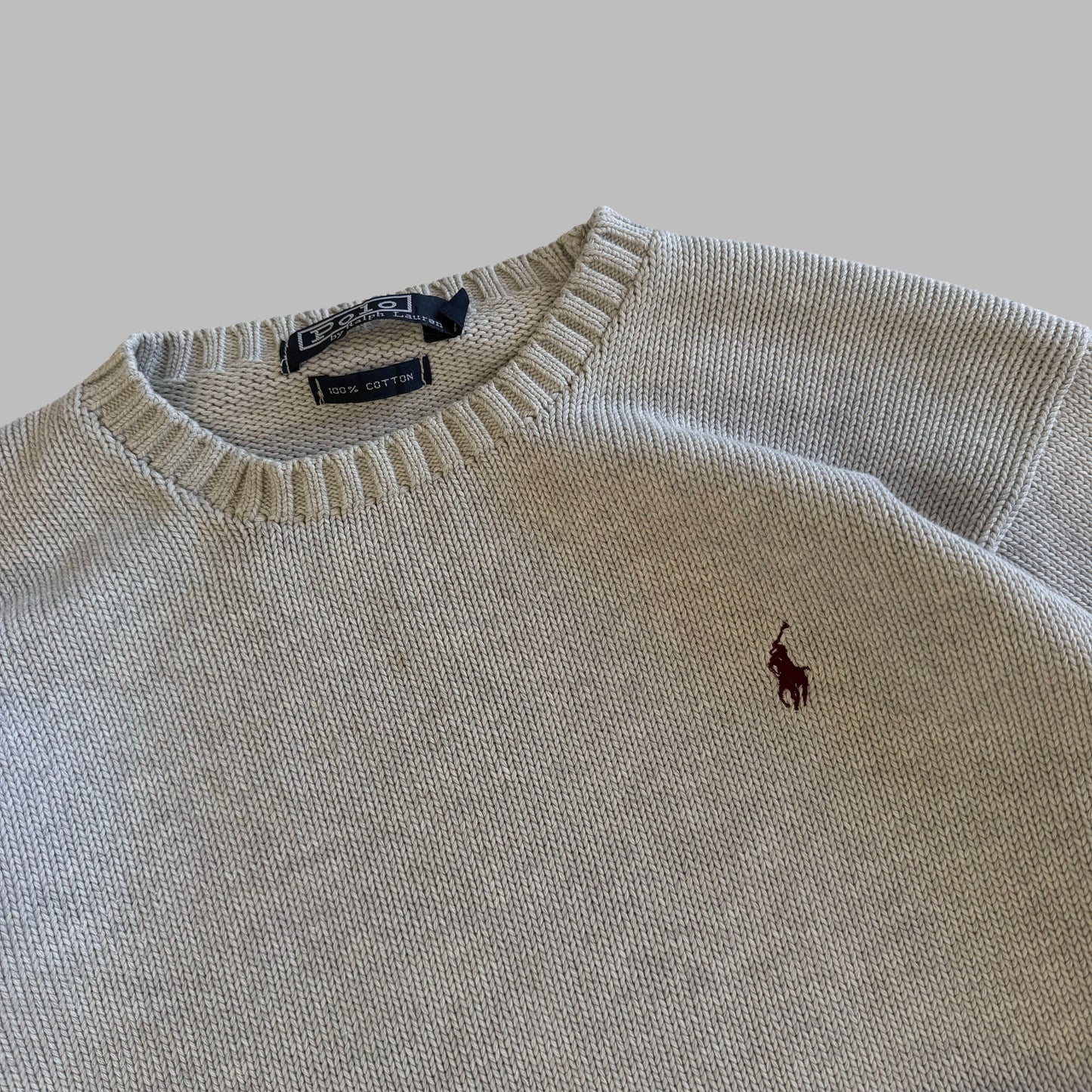 90s Polo Ralph Lauren Heavy Knit - S