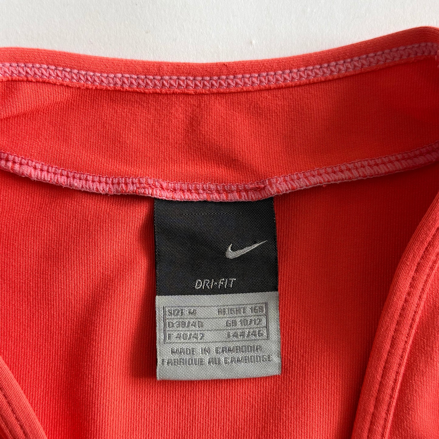 Y2K Nike Panelled Low Cut Activewear Tank - M