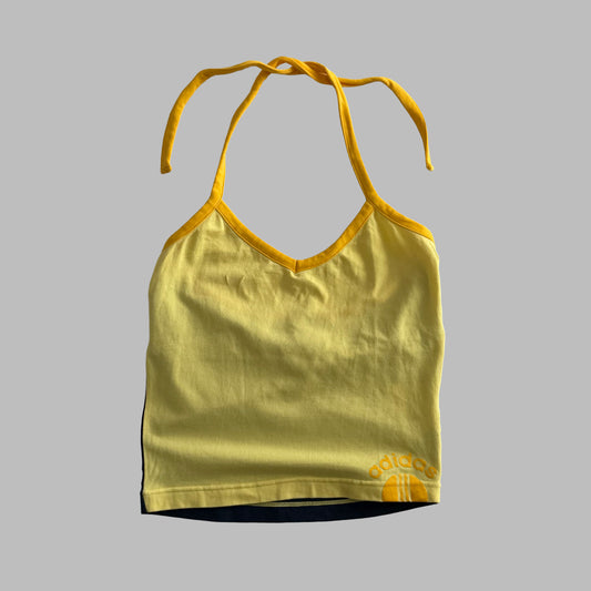 Y2K Adidas Two tone Halter Top - M