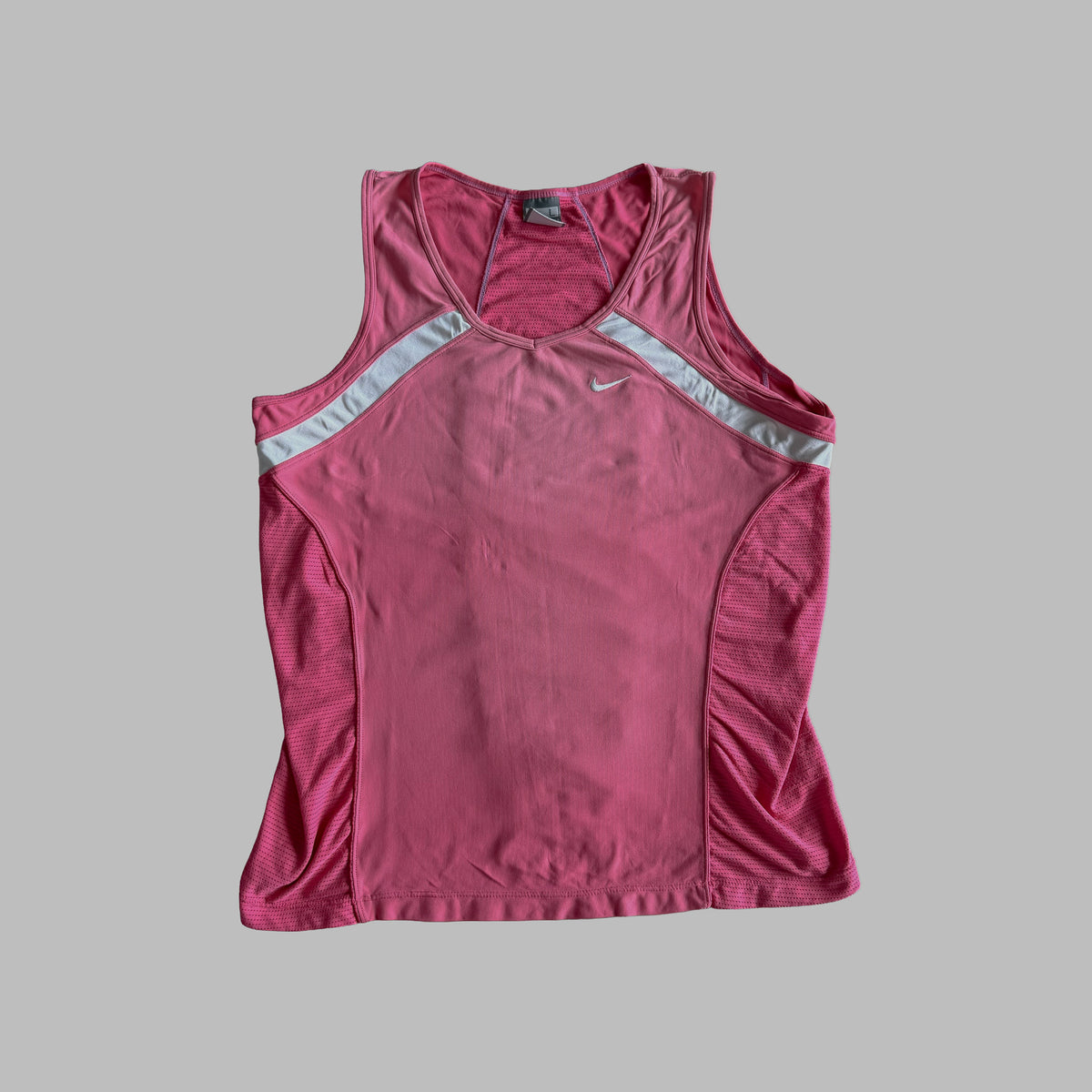 Y2K Nike Panelled Activewear Tank - L