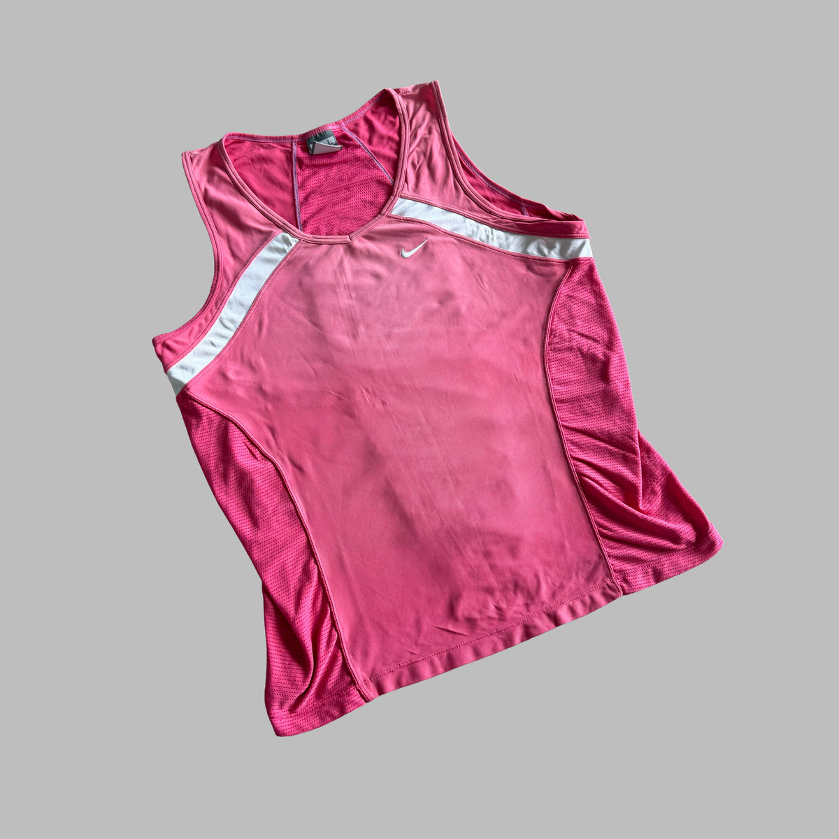Y2K Nike Panelled Activewear Tank - L