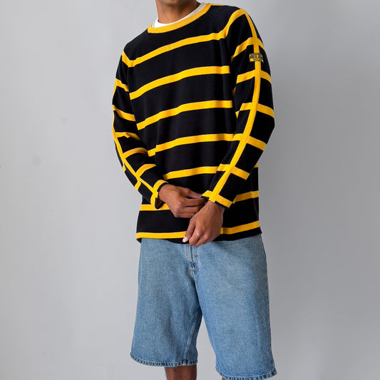 90s Ralph Lauren Polo Jeans Striped Heavy Knit - XL