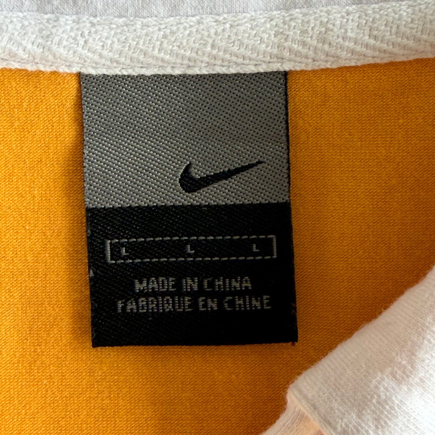 Y2K Nike Centre Swoosh Polo Top - L